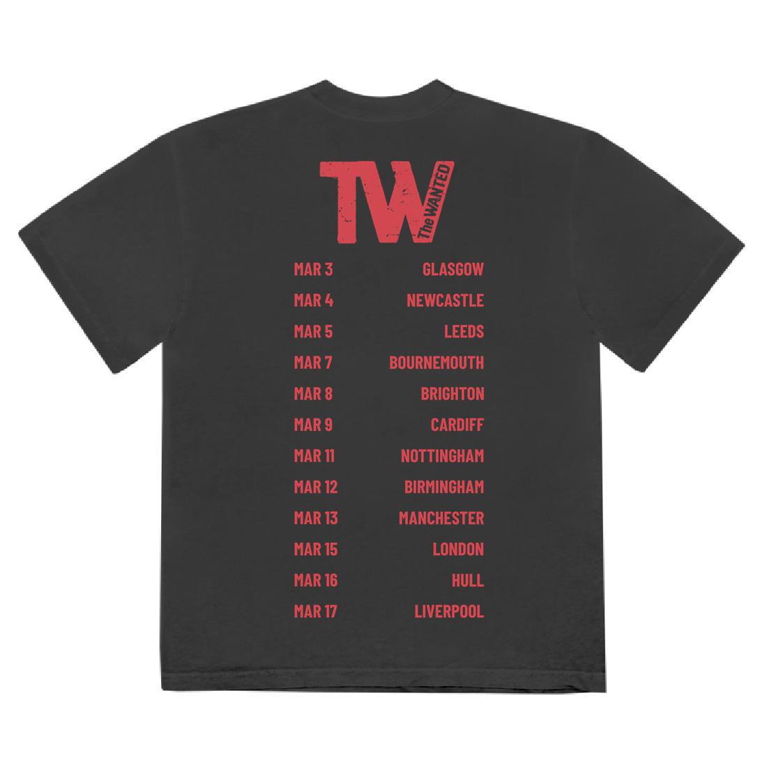 The Wanted - Most Wanted 2022 Tour T-Shirt