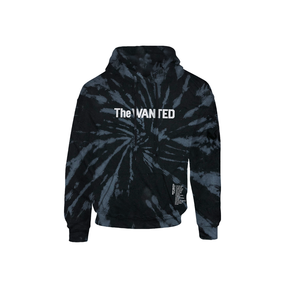 The Wanted - Most Wanted Tie Dye Tracklist Hoodie